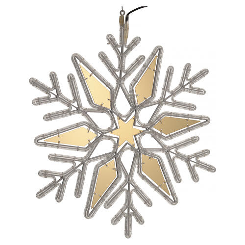 Figura luminosa estrella de navidad luz LED 80x70 cm 3
