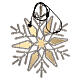 Figura luminosa estrella de navidad luz LED 80x70 cm s4