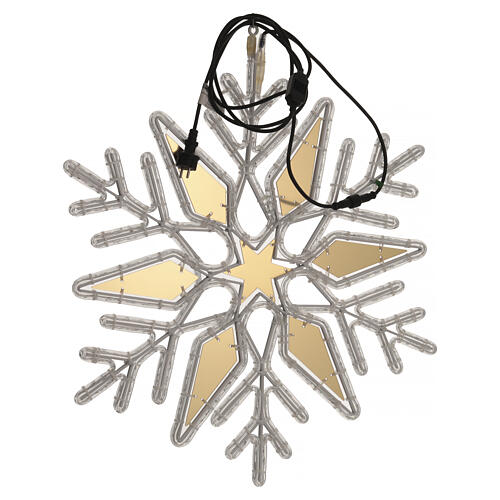 Estrela de Natal pendurável 2D luz LED branca 70x60 cm 4