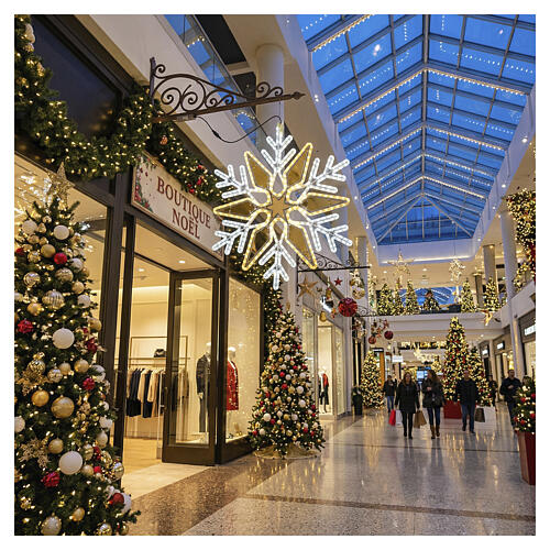 Hanging 2D LED Christmas Star, 70x60 cm 2