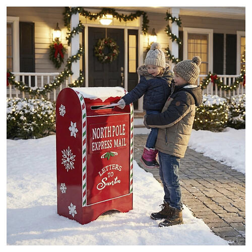 Boîte aux lettres Père Noël 80x45x30 cm 2