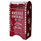 Cassetta lettere per Babbo Natale natalizio 80x45x30 cm s1