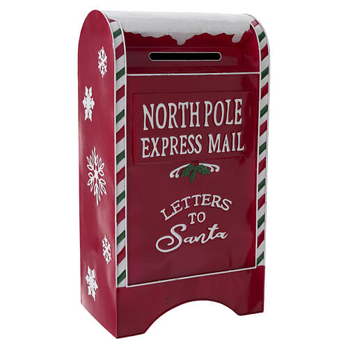 Caixa de correio Pai Natal natalícia 80x45x30 cm 4