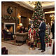 Christmas nutcracker in red and gold royal uniform with LED lights, 60x18x16 in s4