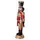 Christmas nutcracker in red and gold royal uniform with LED lights, 60x18x16 in s5