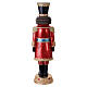 Christmas Nutcracker with Royal Red and Gold Costume, LED Lights 150x46x39 cm s9