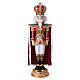 Christmas nutcracker soldier with regal fabric cape, 60x20x16 in s1