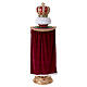Christmas nutcracker soldier with regal fabric cape, 60x20x16 in s9