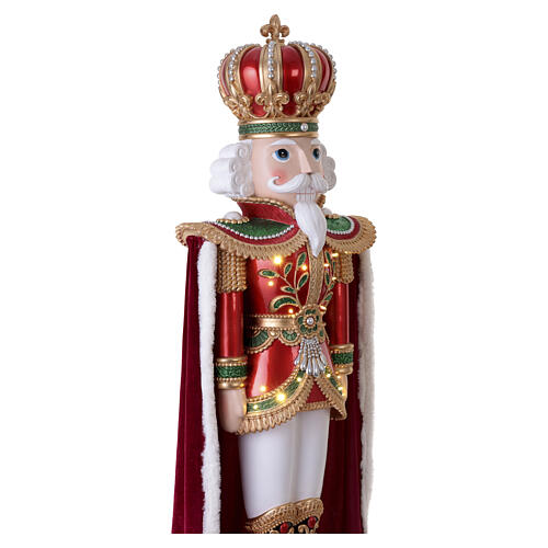 Soldat casse-noisette de Noël, manteau royal en tissu, 150x50x40 cm 8