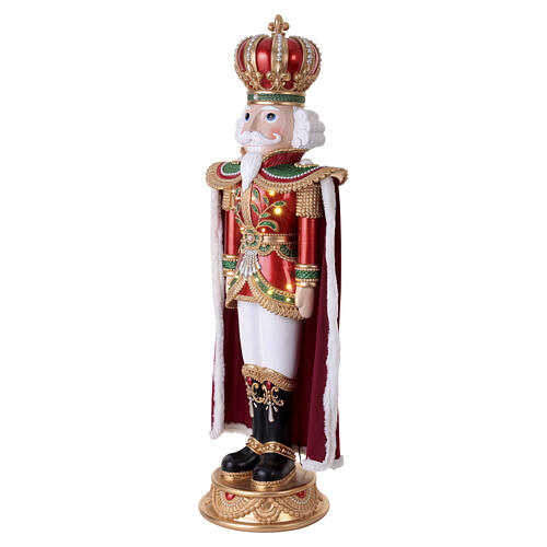 Christmas Nutcracker Soldier with Regal Fabric Cloak, 150x50x40 cm 5