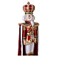 Christmas Nutcracker Soldier with Regal Fabric Cloak, 150x50x40 cm s8