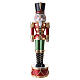 Christmas nutcracker with LED lights, 20x6 in s1