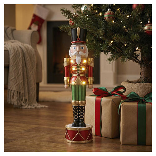 Cascanueces navideño 50x15 cm luces LED 2