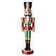 Cascanueces navideño penacho dorado uniforme roo 30x5 cm s1