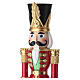 Christmas Nutcracker with Golden Plume, Red Uniform, 30x5 cm s3