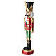 Christmas Nutcracker with Golden Plume, Red Uniform, 30x5 cm s4