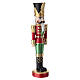 Christmas Nutcracker with Golden Plume, Red Uniform, 30x5 cm s6