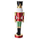 Christmas Nutcracker with Golden Plume, Red Uniform, 30x5 cm s7