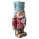 Illuminated pastel Christmas nutcracker, 18x9x6 in s4