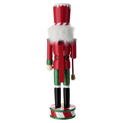 Wooden Christmas Nutcracker with Candy Scepter, 40x10 cm 6