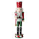 Wooden Christmas Nutcracker with Candy Scepter, 40x10 cm s1