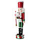 Wooden Christmas Nutcracker with Candy Scepter, 40x10 cm s4