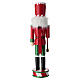 Wooden Christmas Nutcracker with Candy Scepter, 40x10 cm s6
