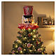 Nutcracker Christmas tree topper, 30x30x15 cm s2