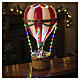 Animated Christmas hot-air balloon with Santa and children, LED lights, 16.5x9x9 in s3