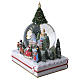 Esfera de Natal efeito neve paisagem natalina musical 25x20x15 cm s5