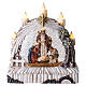 Glass snow globe: Nativity Scene with snow effect and lights, 9x8x3 in s1