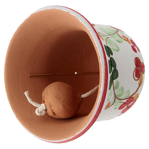 Red Deruta Terracotta Easter Bell Ornament, 5x5 cm 5