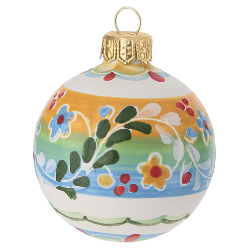 Pallina boreale pasquale terracotta di Deruta 8x6 cm 3