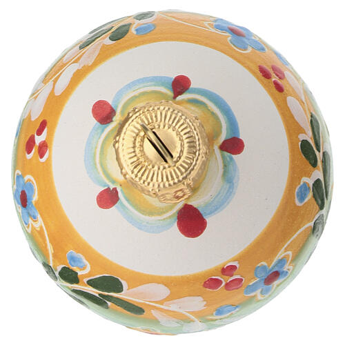 Wielkanocna ozdobna bombka z terakoty z Deruty, 8 × 6 cm 4