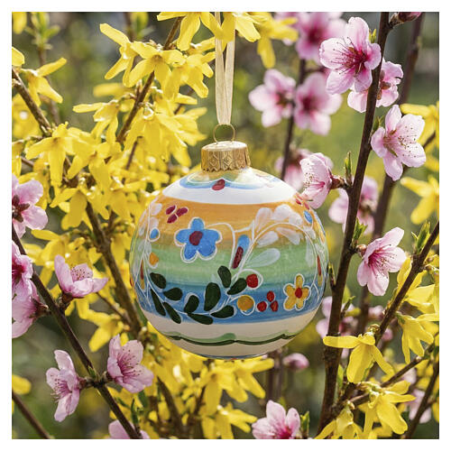 Boreal Deruta Terracotta Easter Ornament, 10x8 cm 2