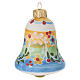 Bolita pascual campana Deruta floral 10x5 cm s3