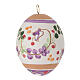 Wielkanocna dekoracja, liliowe jajko z terakoty, Deruta 7×5cm s3