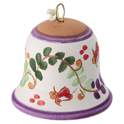 Campanilla pascual floral lila Deruta 5x5 cm 3