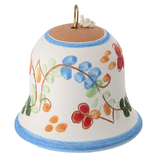 Campanilla celeste de terracota Deruta pascual 5x5 cm 3
