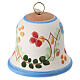 Light Blue Deruta Terracotta Easter Bell Ornament, 5x5 cm s1
