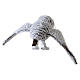 Civetta decorativa con ali aperte pelo grigio 70x25x15 cm s4
