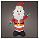 Illuminated inflatable Santa Claus with cool white LED lighting, 45x30x16 in, outdoor s1