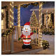 Illuminated inflatable Santa Claus with cool white LED lighting, 45x30x16 in, outdoor s2