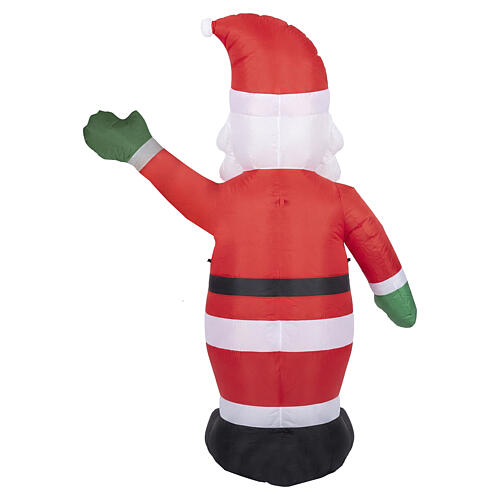 Illuminated inflatable Santa Claus with cool white LED lighting, 70x45x24 in, outdoor 4