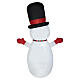 Bonhomme de neige gonflable lumineux LED blanc froid 240x160x95 cm pour extérieur s4