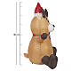 Renne gonflable de Noël avec LED blanc froid 180x130x80 cm pour extérieur s3