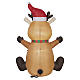 Renne gonflable de Noël avec LED blanc froid 180x130x80 cm pour extérieur s5