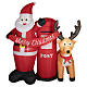 LED Inflatable Santa Claus and Reindeer with Mailbox, 180x150x95 cm - Outdoor s1