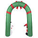 Arche gonflable Père Noël et bonhomme de neige LED 245x198x80 cm pour extérieur s4
