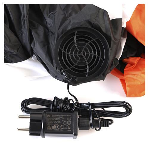 Conjunto insuflável com Pai Natal, rena e boneco de neve LED 150x150x45 cm para exterior 4